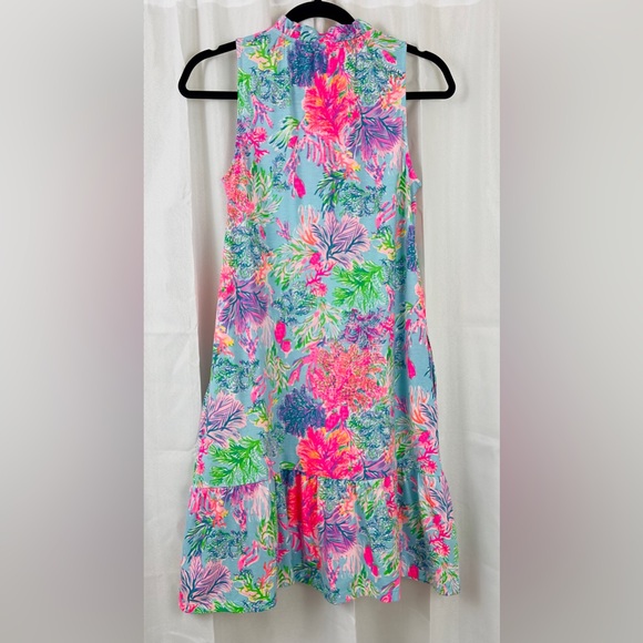 Lilly Pulitzer Malone Sleeveless Swing Fit Dress Celestial Blue & Pink C… - Picture 7 of 10